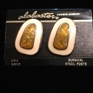 Enamel sparkly earrings. Very unique.